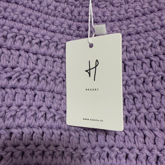 Hanifa Camilla Knit Dress (Lavender). - size Large - Picture 3 of 6
